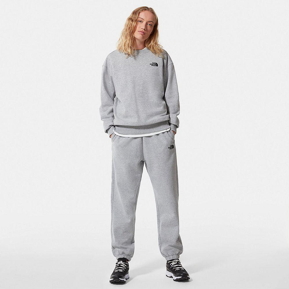 The North Face Oversized Essential Γυναικεια Παντελόνι Φόρμας - Ανοιχτο Γκρι (OAKF27348)
